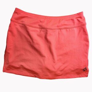 Jofit Club Womens Coral Tennis Skort Medium With Inner Shorts and Pocket
